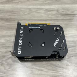 AS-IS MSI GeForce RTX 4060 Ventus 2X Black 8G OC Gaming Graphics Card -8GB GDDR6X PCI