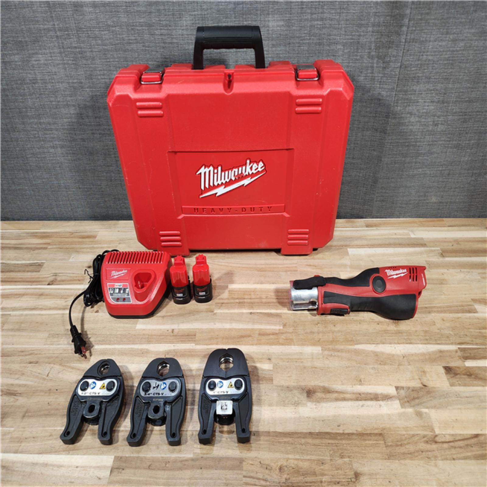 HOUSTON LOCATION - AS-IS Milwaukee M12 12-Volt Lithium-Ion Force Logic Cordless Press Tool Kit