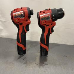 AS-IS - Milwaukee M12 12-Volt Lithium-Ion Brushless Cordless Subcompact Drill and Impact Driver Combo Kit