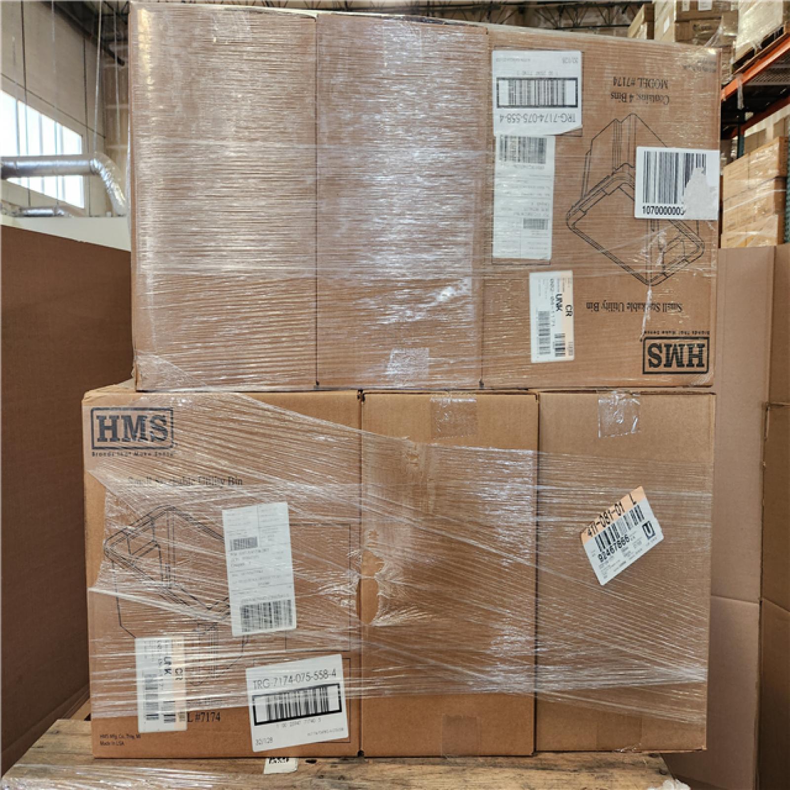 Phoenix NEW HMS Small Stackable Utility Bins 4 Bins Per Box Model #7174 (i36-Boxes)