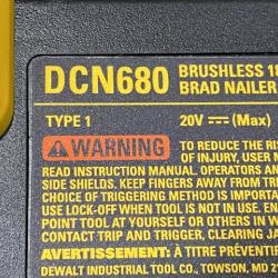 AS-IS DEWALT 20V MAX XR 18 Gauge Brad Nailer Kit