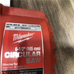 AS-IS Milwaukee 18V Lithium-Ion Cordless 6-1/2 in. Circular Saw (Tool-Only)