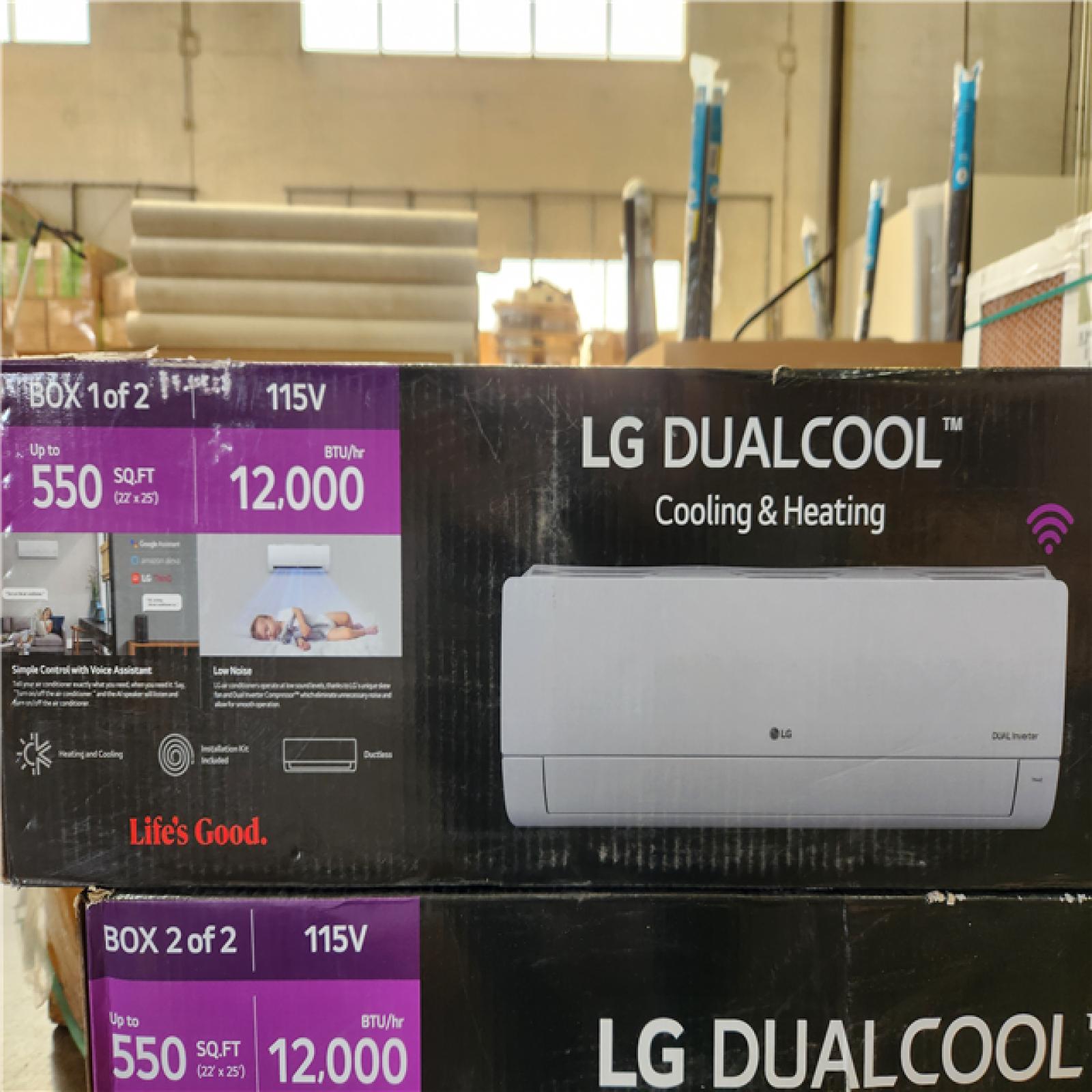 Phoenix NEW LG 12 000 BTU 20 SEER2 Wi-Fi 1-Zone Ductless Mini Split Heat Pump Air Conditioner 115V