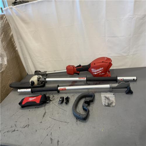 AS-IS- Milwaukee M18 FUEL 18V 10 in. Brushless Cordless Battery Powered Pole Saw with QUIK-LOK Attachment Capability