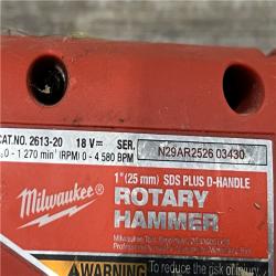 AS-IS Milwaukee 18V Lithium-Ion Brushless Cordless 1 in. SDS-Plus D-Handle Rotary Hammer (Tool-Only)