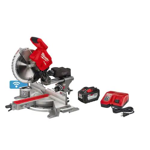 DALLAS LOCATION - Milwaukee M18 FUEL 18V Lithium-Ion Brushless Cordless 12 in. Dual Bevel Sliding Compound Miter Saw Kit with One 12.0Ah Battery