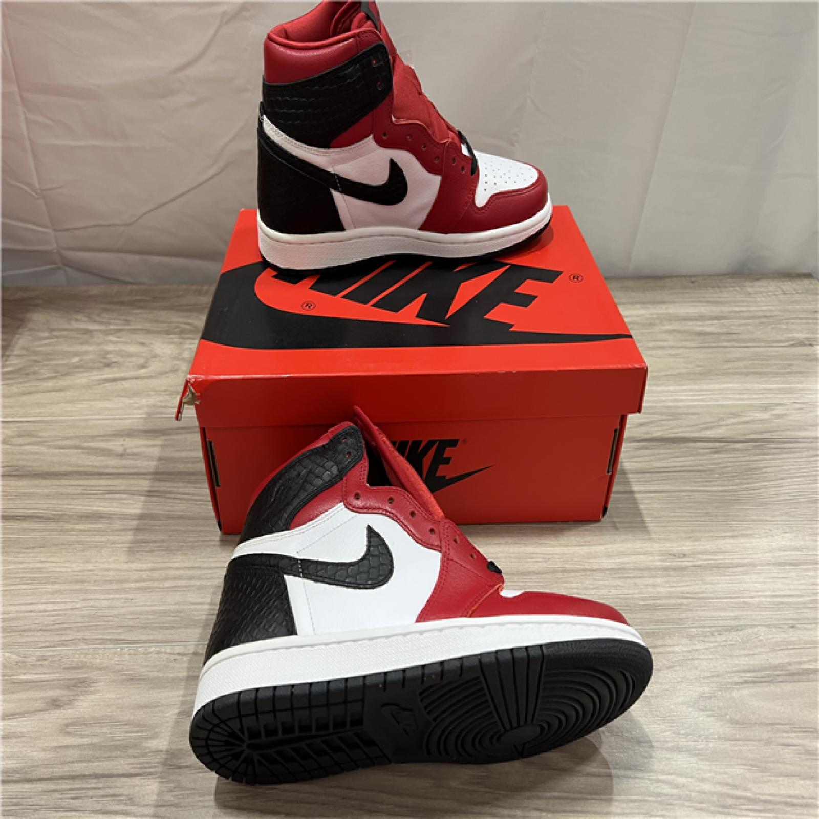 Nike Air Jordan 1 High OG Satin Snake - Red/Black/White - SZ 6.5