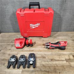 HOUSTON LOCATION - AS-IS M12 12-Volt Lithium-Ion Force Logic Cordless Press Tool Kit (3 Jaws Included) with Two 1.5 Ah Battery and Hard Case