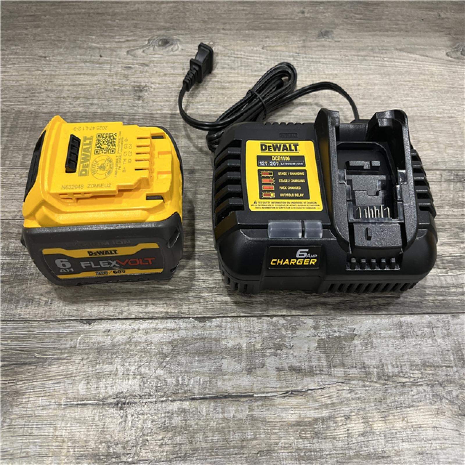 AS-IS DEWALT FLEXVOLT 20V/60V MAX Lithium-Ion 6.0Ah Battery Pack Kit