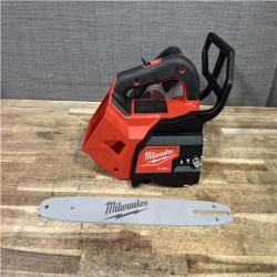 Houston Location AS-IS Milwaukee FUEL 14 in. 18V Lithium-Ion Brushless Cordless Battery Top Handle Chainsaw (Tool Only)