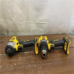 AS-IS Dewalt DCK225D2 20V MAX ATOMIC Brushless Compact Lithium-Ion 1/2 in. Cordless Drill Driver and 1/4 in. Impact Driver Combo Kit with 2 Batteries 2 Ah