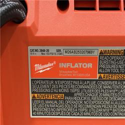 AS-IS Milwaukee 18-Volt Lithium-Ion Cordless Electric Portable Inflator (Tool-Only)
