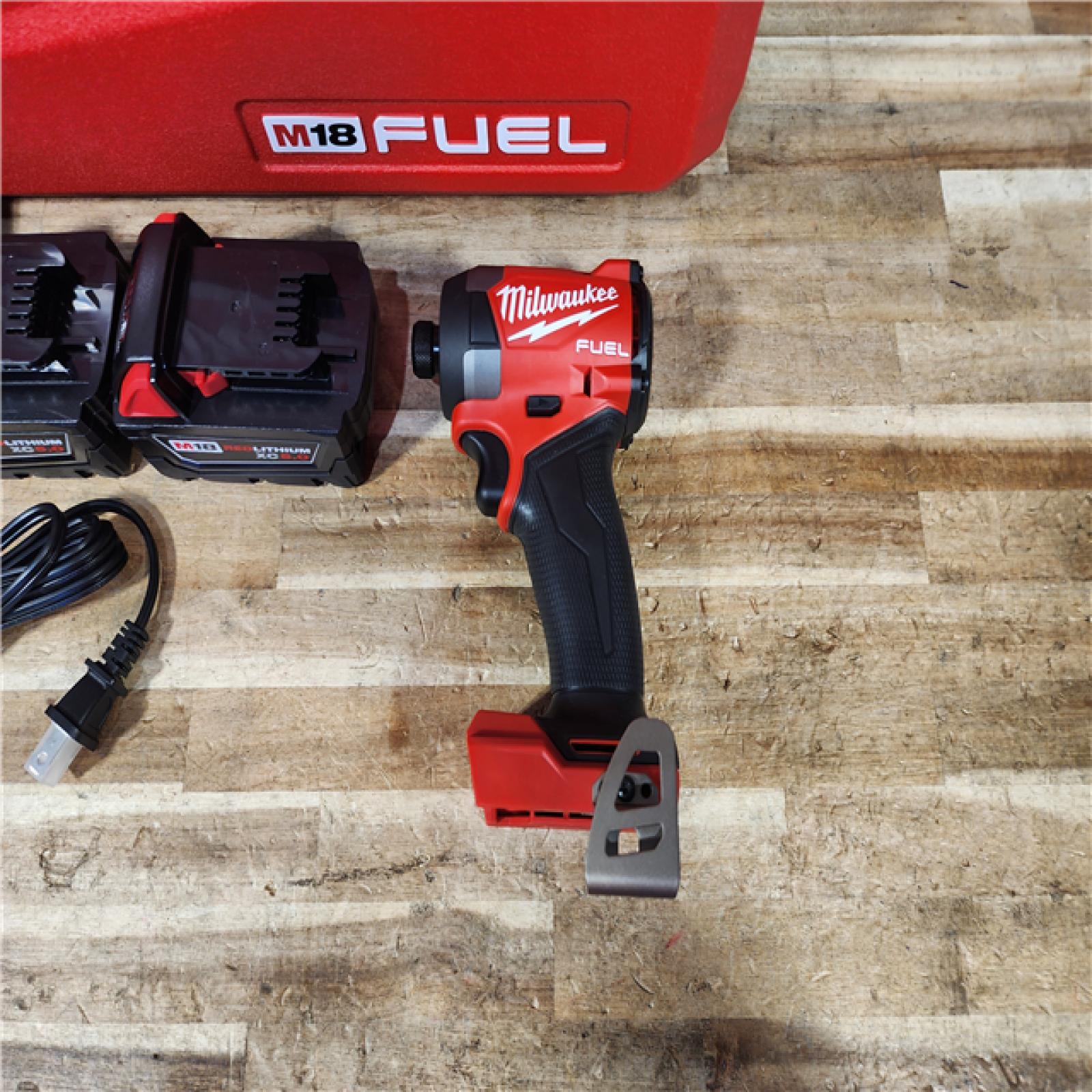 HOUSTON LOCATION - AS - IS Milwaukee FUEL 18V Lithium-Ion Brushless Cordless 1/4 in. Hex Impact Driver Kit