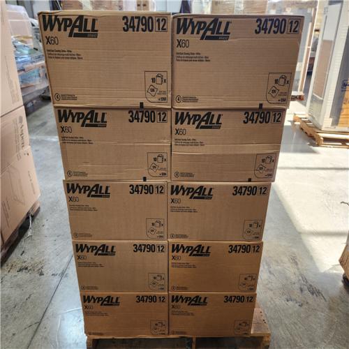 Phoenix Location NEW WypAll  WypAll X60 Reusable Cloths (34790), Convenient Pop-Up Box, White Pallet (20 Boxes) (Retail Value $2600)