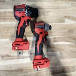 HOUSTON LOCATION - AS-IS Milwaukee 18-Volt Lithium-Ion Brushless Cordless Compact Hammer Drill/Impact Combo Kit
