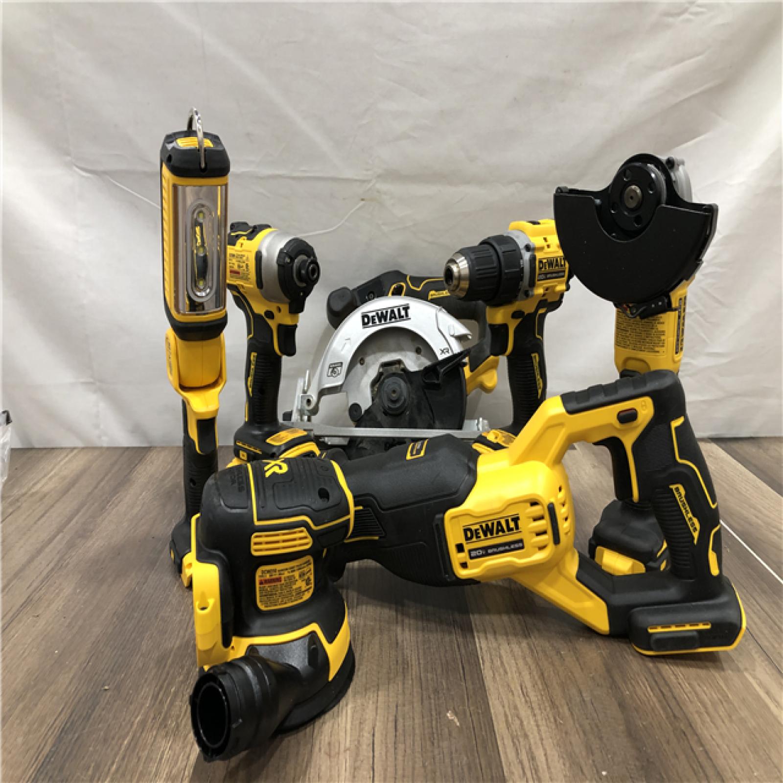 AS-IS DEWALT 20V Lithium-Ion Cordless 8-Tool Combo Kit