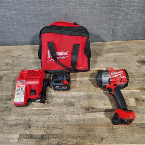 HOUSTON LOCATION - AS-IS (APPEARS LIKE NEW) Milwaukee M18 1/2 in. Cordless Brushless High Torque Impact Wrench Kit (Battery & Charger)