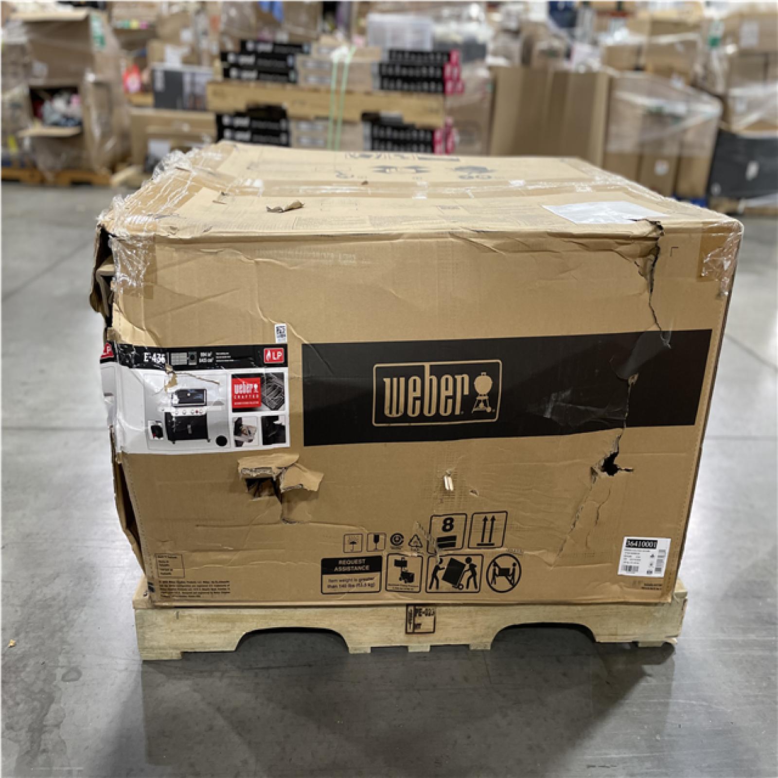 DALLAS LOCATION- AS-IS WEBER Genesis E-435 4-Burner Propane Gas Grill in Black with Side Burner