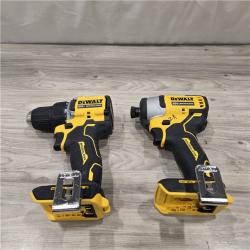 AS-IS Dewalt DCK225D2 20V MAX ATOMIC Compact Cordless Drill Driver and Impact Driver Combo Kit