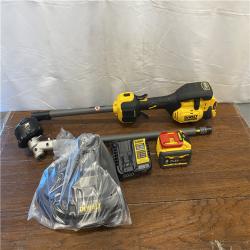 AS-IS DEWALT FLEXVOLT 60V MAX 17 in. Cordless Battery Powered Attachment Capable Trimmer Kit with (1) FLEXVOLT 3 Ah Battery & Charger