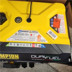 Houston Location - AS-IS Champion Power Equipment 4375/3500 Watt Dual Fuel RV Ready Portable Generator - Appears IN GOOD Condition