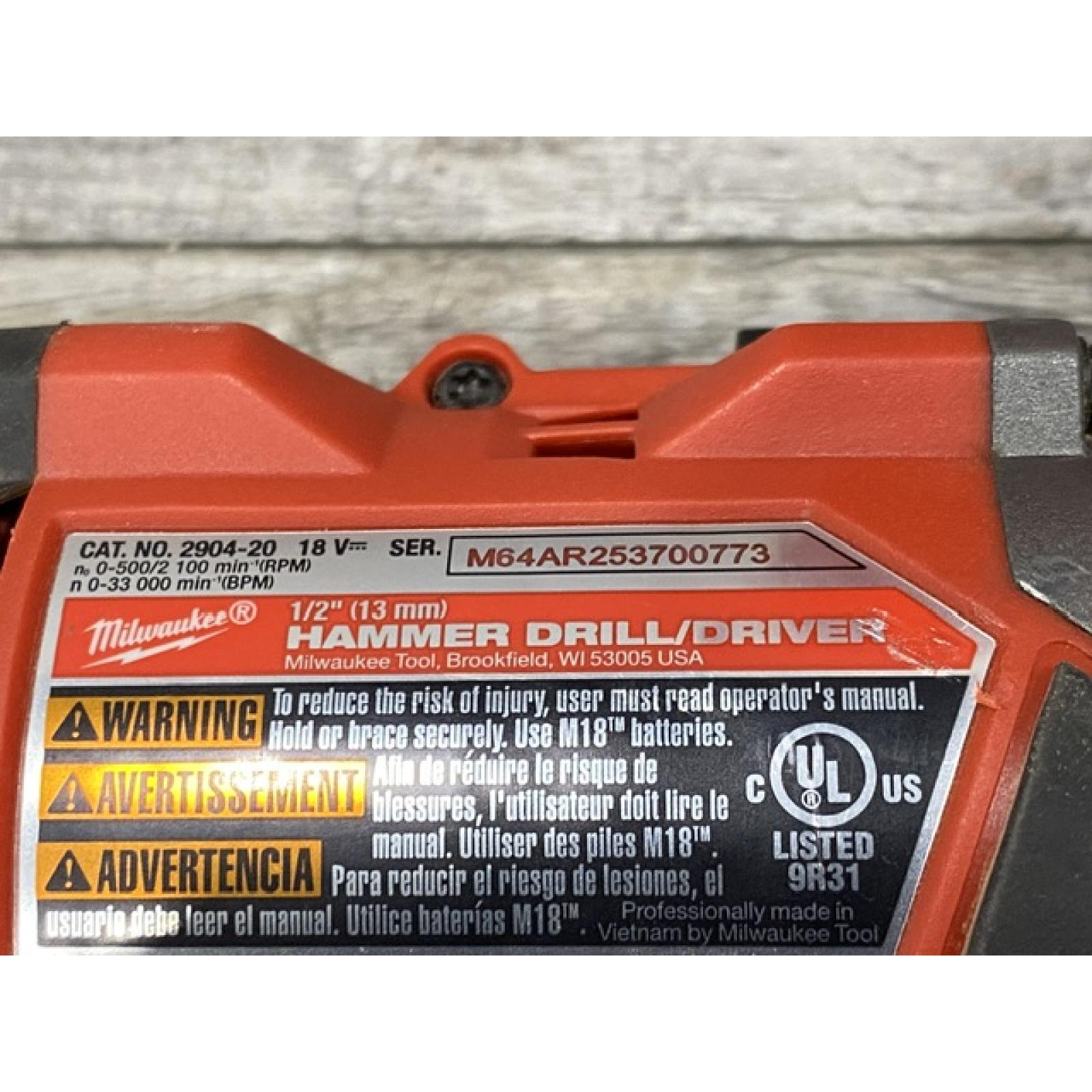 AS-IS Milwaukee FUEL 18V Lithium-Ion Brushless Cordless Hammer Drill and Impact Driver Combo Kit