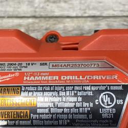 AS-IS Milwaukee FUEL 18V Lithium-Ion Brushless Cordless Hammer Drill and Impact Driver Combo Kit