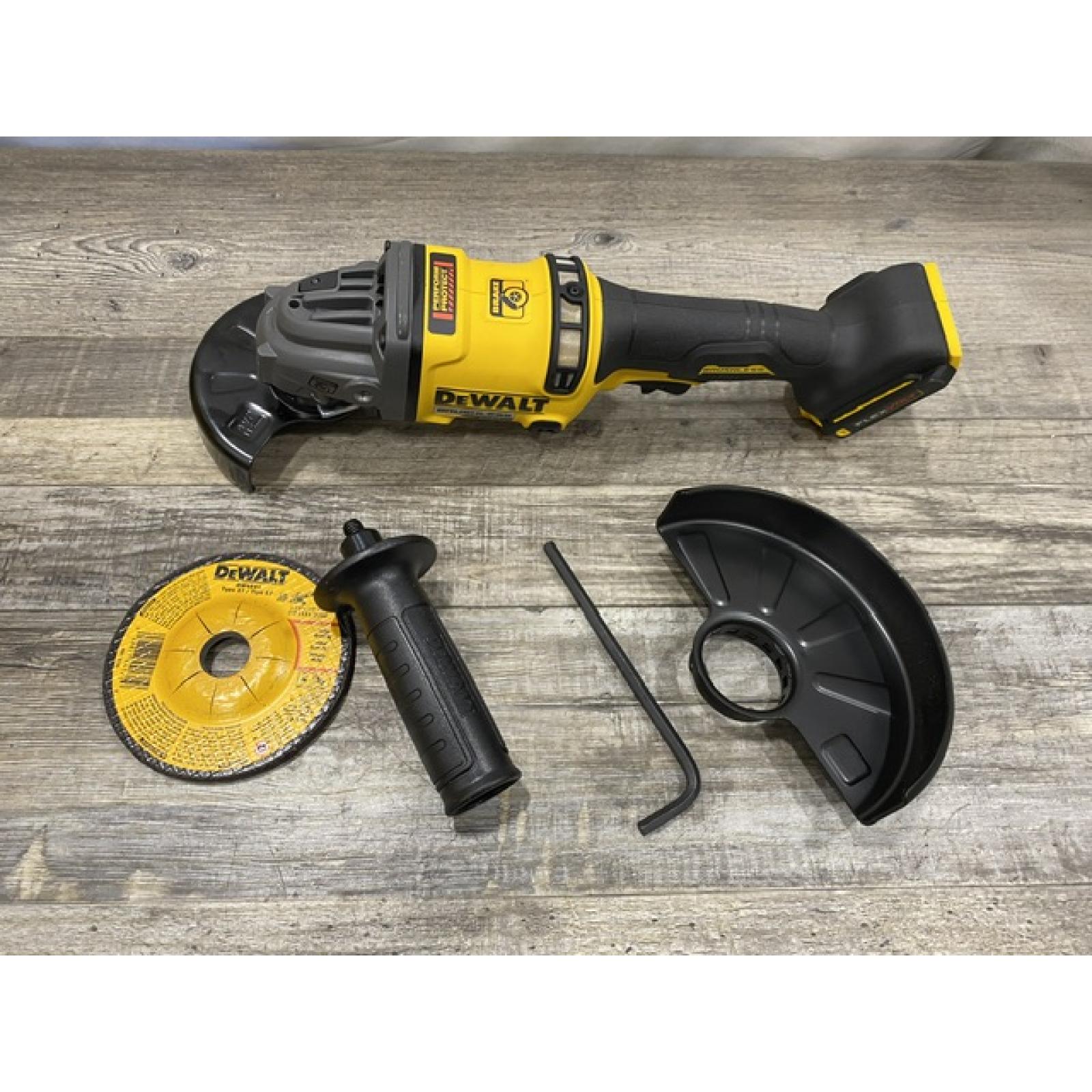 AS-IS DEWALT 60V MAX Cordless Brushless 4.5 in. to 6 in. Small Angle Grinder with Kickback Brake (Tool Only)