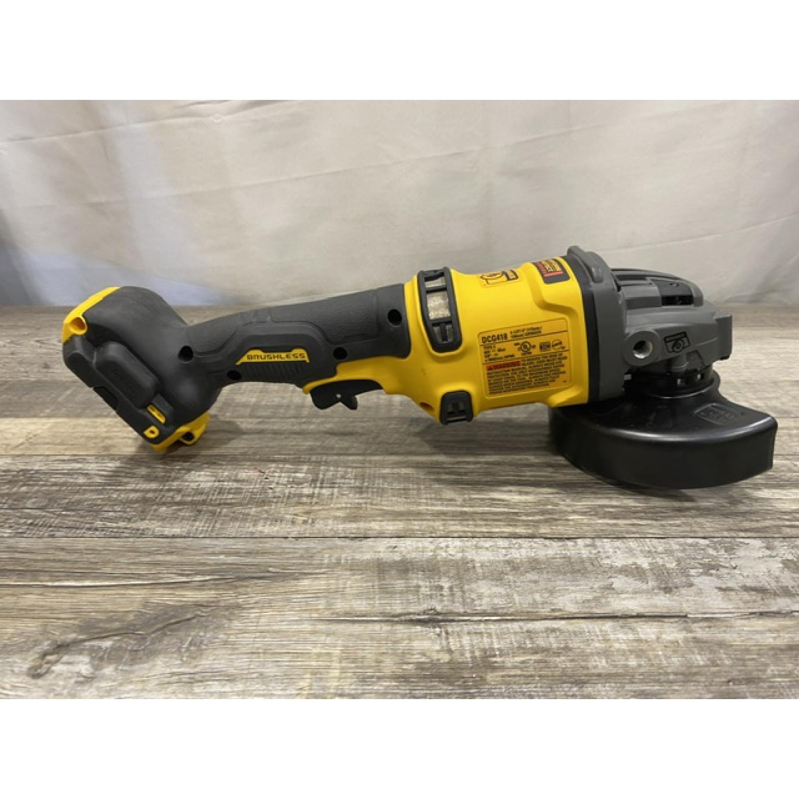 AS-IS DEWALT FLEXVOLT 60V MAX Cordless Brushless 4.5 in. to 6 in. Small Angle Grinder with Kickback Brake (Tool Only)
