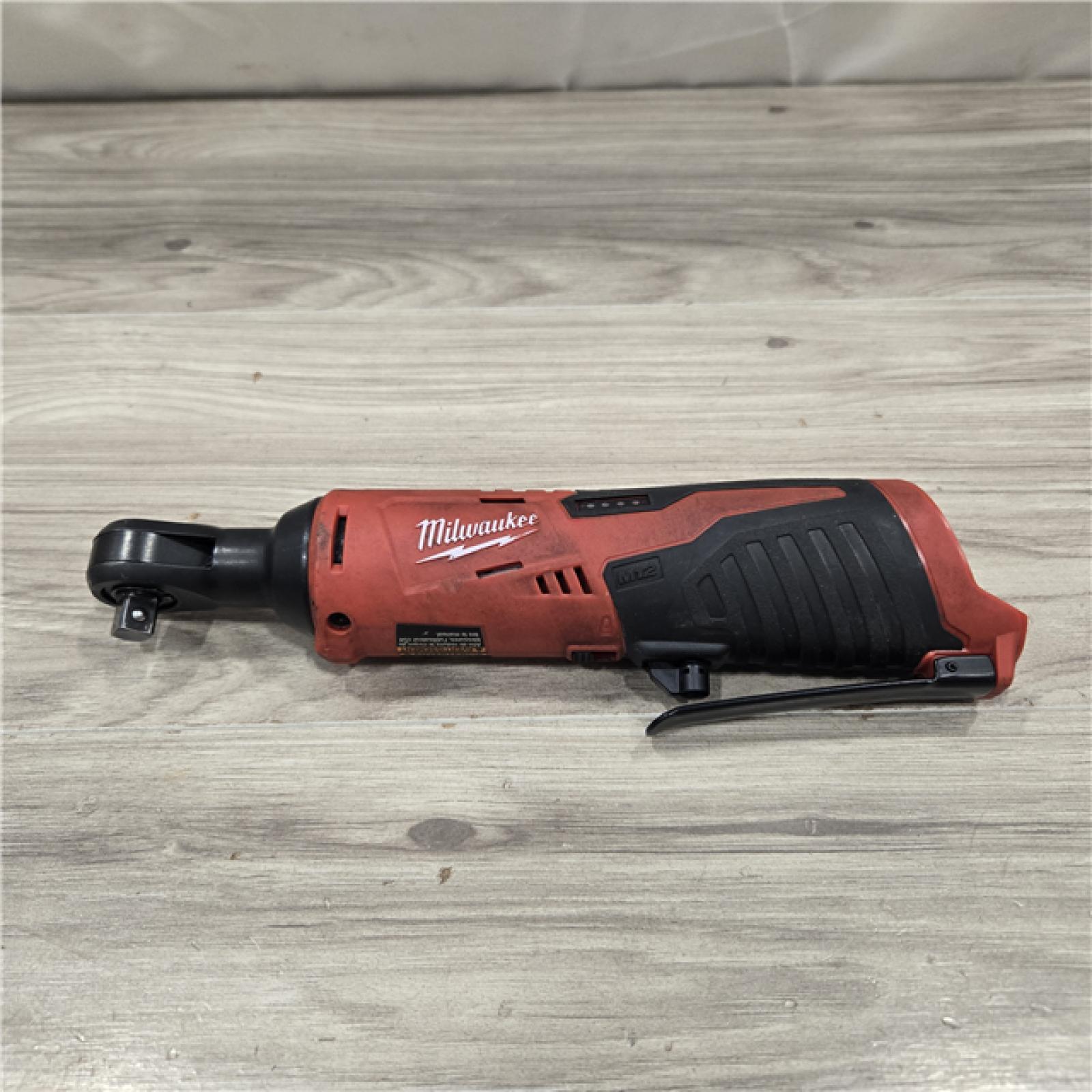 AS-IS MILWAUKEE 2457-20 .38 in. M12 Cordless Ratchet (Tool-Only)