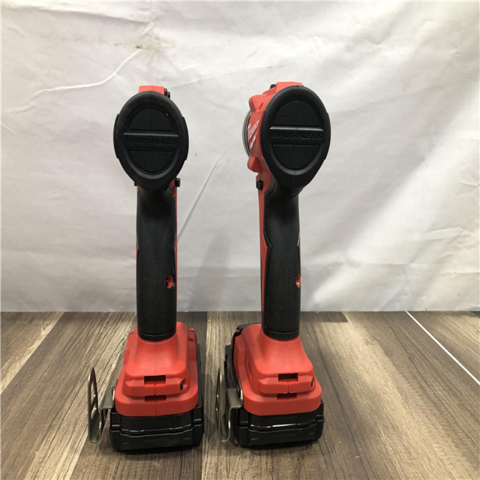 AS-IS Milwaukee 18V Lithium-Ion Brushless Cordless Compact Drill/Impact Combo Kit