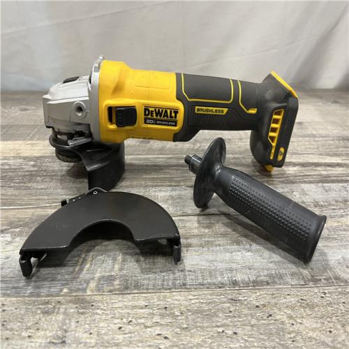 AS-IS DEWALT 20-Volt MAX Cordless Brushless 4-1/2 in. Angle Grinder with Slide Switch (Tool Only)