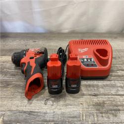 AS-IS Milwaukee 12-Volt Lithium-Ion Brushless Cordless Subcompact Brushless Drill Driver Kit