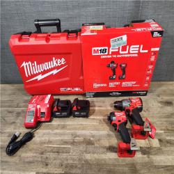HOUSTON LOCATION - AS-IS (APPEARS LIKE NEW) M18 FUEL 18V Lithium-Ion Brushless Cordless Hammer Drill and Impact Driver Combo Kit (2-Tool) with 2 Batteries