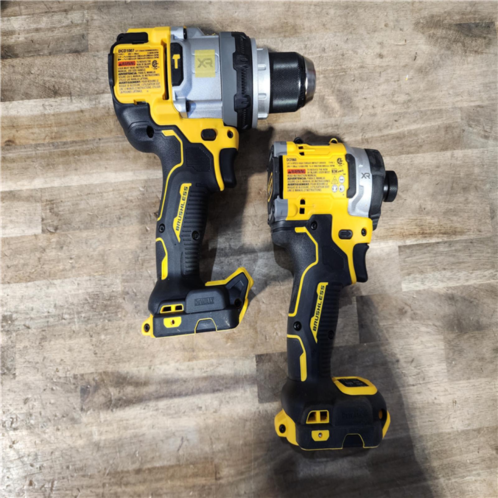 HOUSTON LOCATION - AS-IS DeWalt 20V MAX XR Cordless Brushless 2-Tool Hammer Drill and Impact Driver Kit