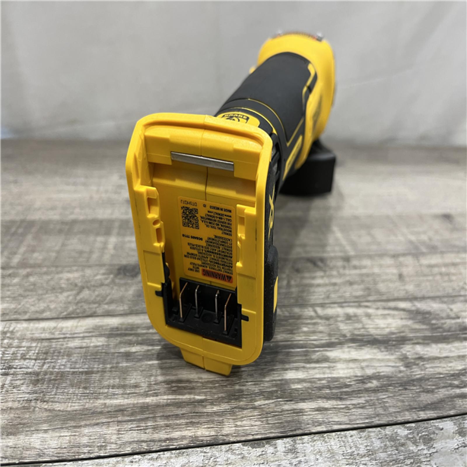 AS-IS DEWALT 20V MAX XR Cordless Brushless 4.5 in. Slide Switch Small Angle Grinder with Kickback Brake (Tool Only)