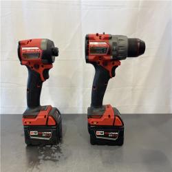 AS-IS- MILWAUKEE FUEL 18V Lithium-Ion Brushless Cordless Hammer Drill and Impact Driver Combo Kit