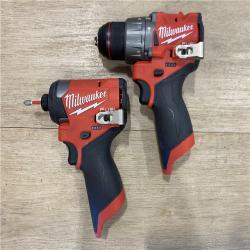AS-IS Milwaukee FUEL 12-Volt Lithium-Ion Brushless Cordless Hammer Drill and Impact Driver Combo Kit