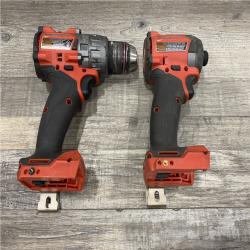 AS-IS Milwaukee FUEL 18V Lithium-Ion Brushless Cordless Hammer Drill and Impact Driver Combo Kit