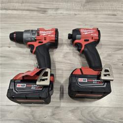 LIKE NEW! - MILWAUKEE FUEL 18V Cordless Hammer Drill and Impact Driver Combo Kit