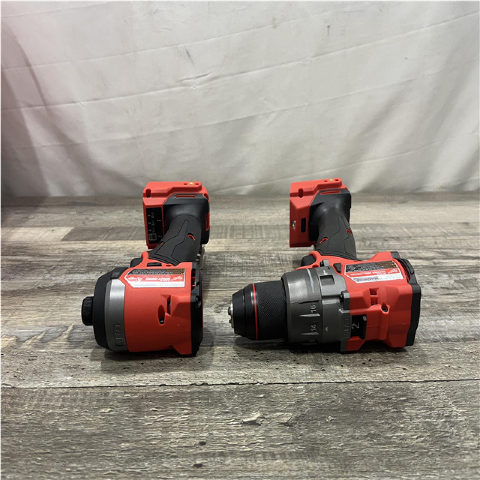 AS-IS Milwaukee FUEL 18V Lithium-Ion Brushless Cordless Hammer Drill and Impact Driver Combo Kit