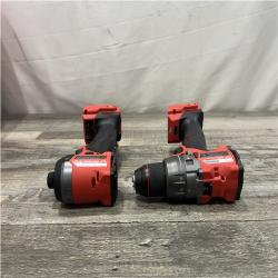 AS-IS Milwaukee FUEL 18V Lithium-Ion Brushless Cordless Hammer Drill and Impact Driver Combo Kit