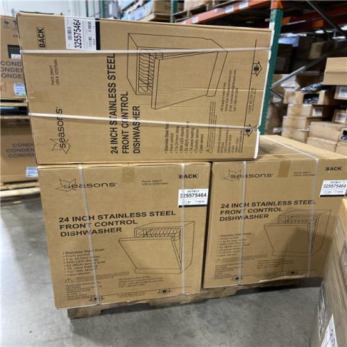 DALLAS LOCATION- 24 INCH STAINLESS STEEL DISHWASHER PALLET -(3 UNITS)
