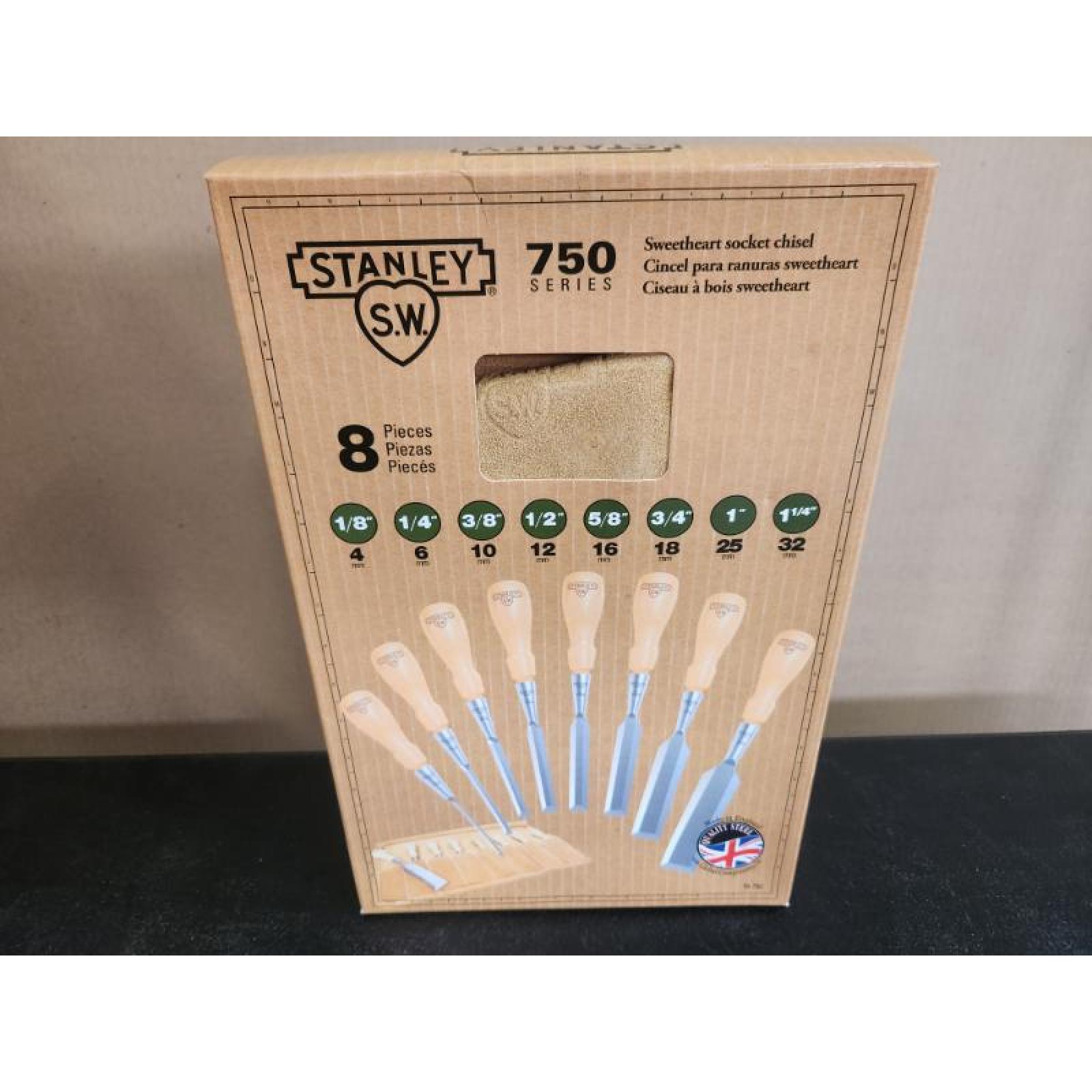 Phoenix NEW Stanley Sweetheart 750 Series Socket Wood Chisel Set (8-Piece)