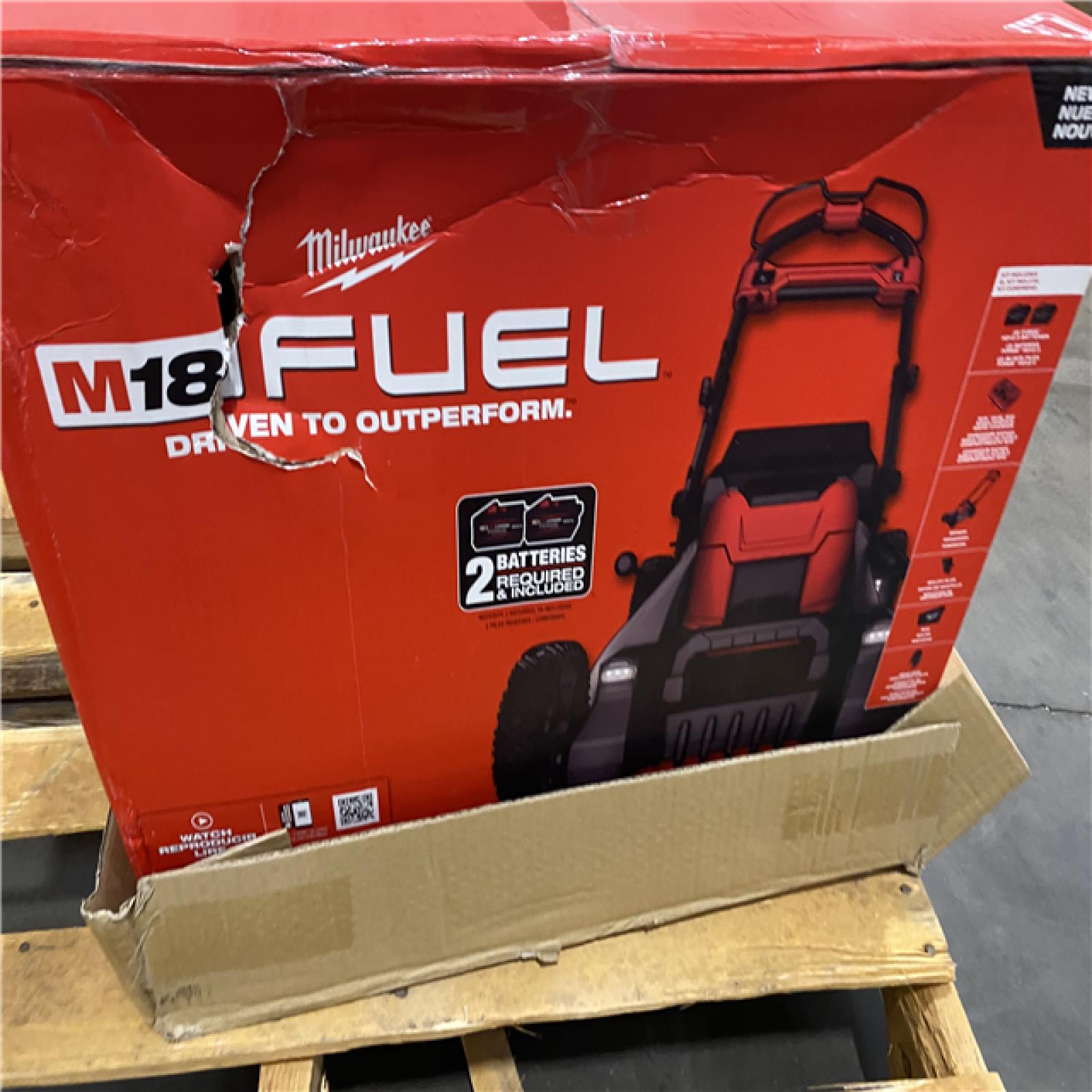 NEW- M18 FUEL Brushless Cordless 21 in. Walk Behind Dual Battery Self-Propelled Mower W/(2) 12.0Ah Battery and Rapid Charger