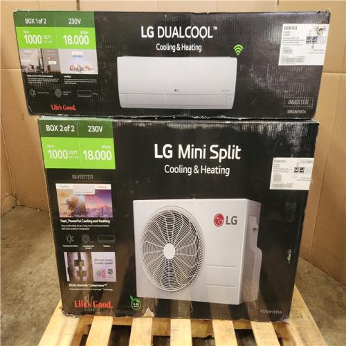 Phoenix LIKE NEW LG 18,000 BTU 21 SEER2 Wi-Fi 1-Zone Ductless Mini Split Heat Pump Air Conditioner 208-230V