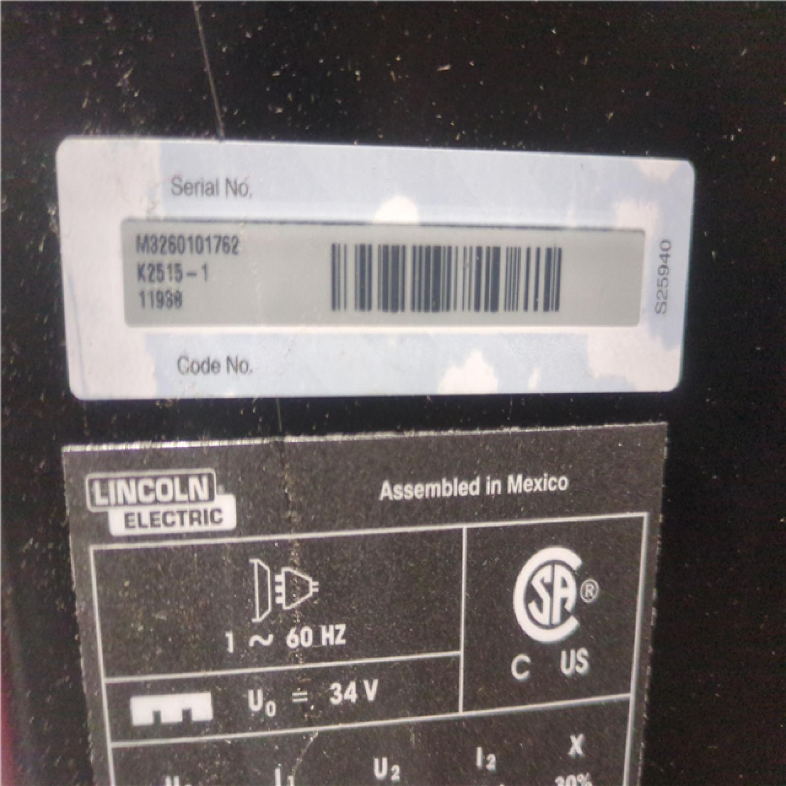 CALIFORNIA AS-IS lINCOLN ELECTRIC WELD-PAK