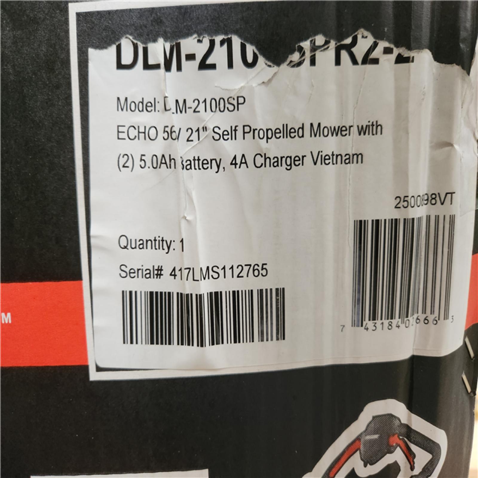 Phoenix NEW ECHO 56V 21 in. Cordless Battery 3-in-1 Walk Behind Self-Propelled Lawn Mower w/ (2) 5Ah Batteries and Rapid Charger (SEALED)