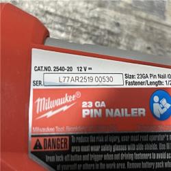 AS-IS Milwaukee 12-Volt 23-Gauge Lithium-Ion Cordless Pin Nailer (Tool-Only)