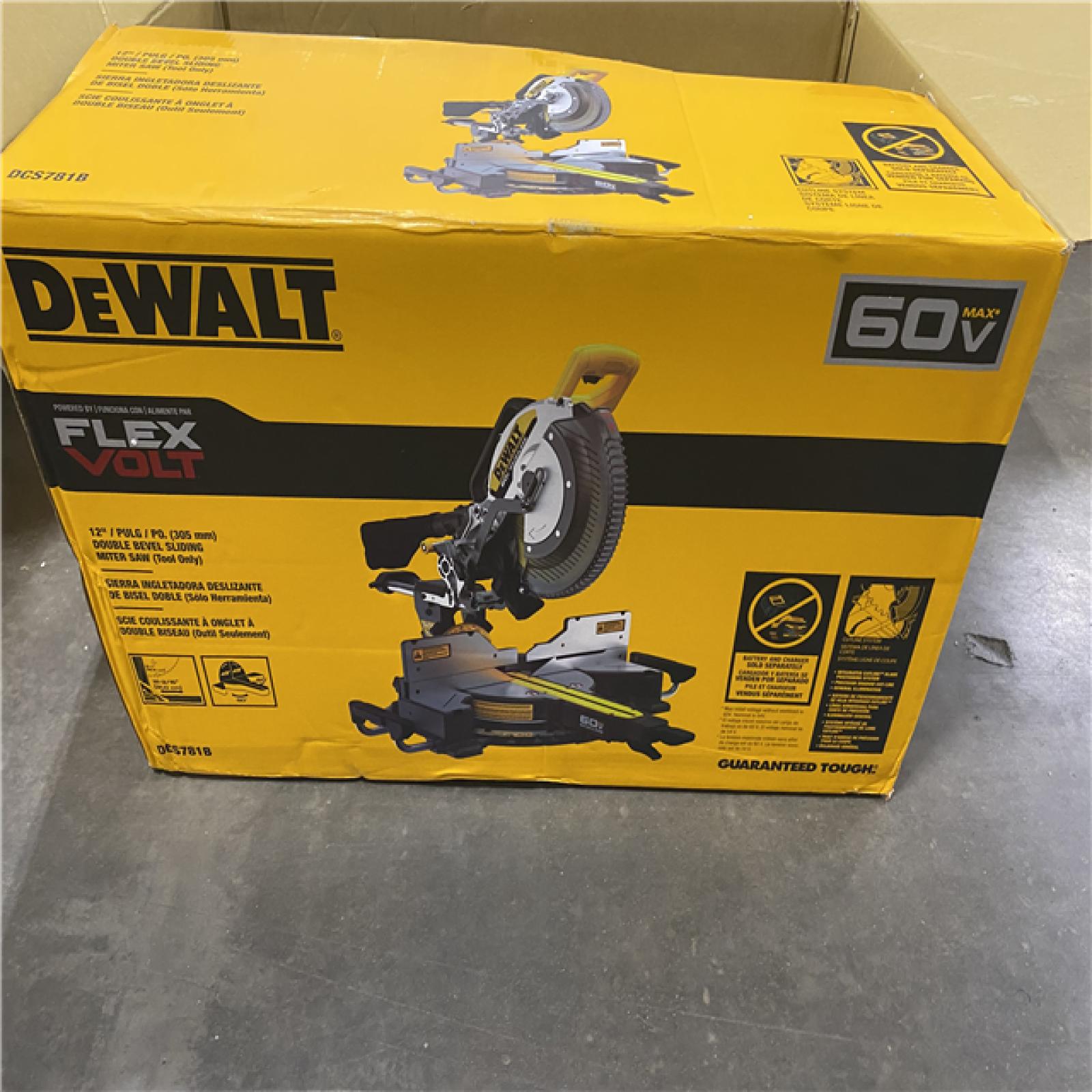 As-Is- DEWALT 60V Lithium-Ion 12 in. Cordless Sliding Miter Saw (Tool Only)